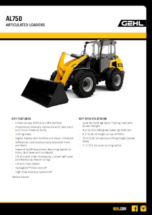 Radlader Gehl AL750 