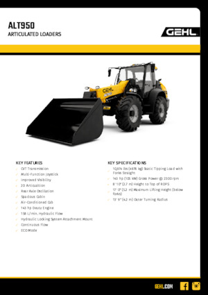 Radlader Gehl ALT950
