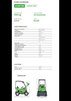Radlader Avant Tecno Avant 220