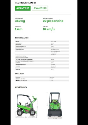 Radlader Avant Tecno Avant 220