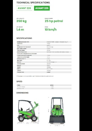 Radlader Avant Tecno Avant 225