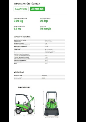 Radlader Avant Tecno Avant 225