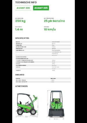 Radlader Avant Tecno Avant 225