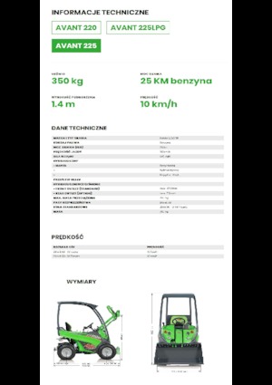 Radlader Avant Tecno Avant 225