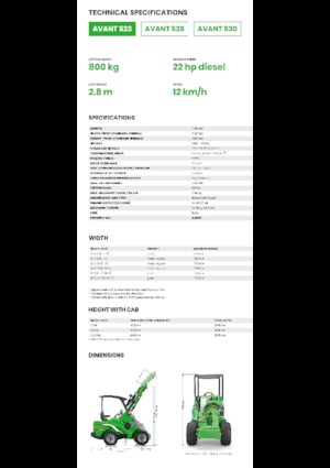 Radlader Avant Tecno Avant 523