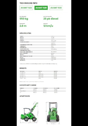 Radlader Avant Tecno Avant 528