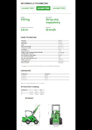 Radlader Avant Tecno Avant 528