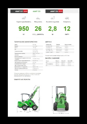 Radlader Avant Tecno Avant 528