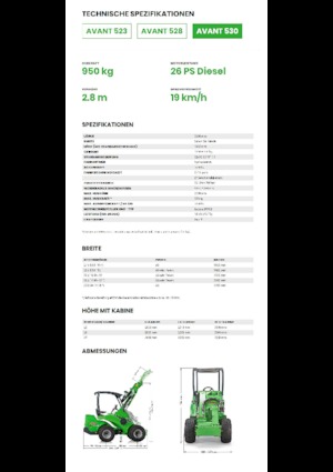 Radlader Avant Tecno Avant 530
