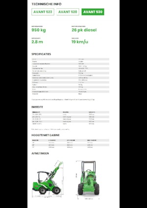 Radlader Avant Tecno Avant 530