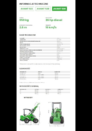 Radlader Avant Tecno Avant 530