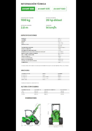 Radlader Avant Tecno Avant 630