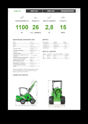 Radlader Avant Tecno Avant 630
