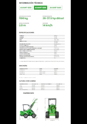 Radlader Avant Tecno Avant 635
