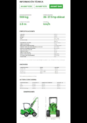 Radlader Avant Tecno Avant 640