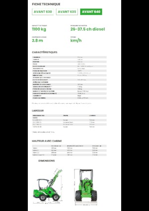 Radlader Avant Tecno Avant 640