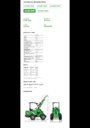 Radlader Avant Tecno Avant 645