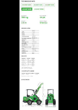 Radlader Avant Tecno Avant 645