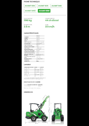 Radlader Avant Tecno Avant 650