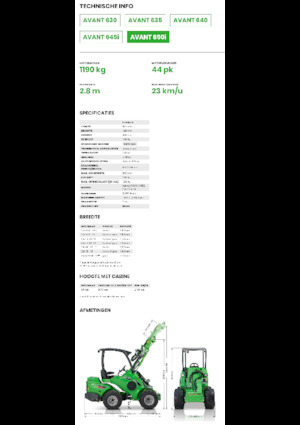 Radlader Avant Tecno Avant 650