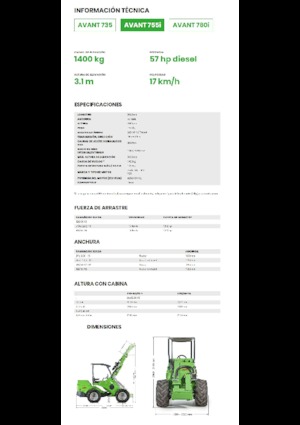 Radlader Avant Tecno Avant 755i