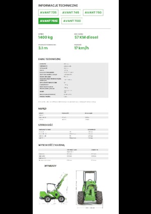 Radlader Avant Tecno Avant 755i