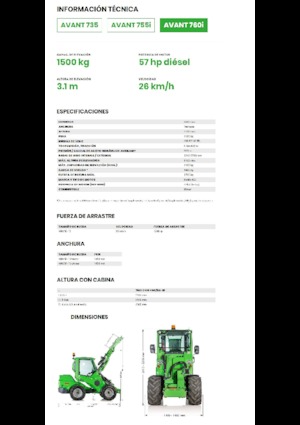 Radlader Avant Tecno Avant 760i