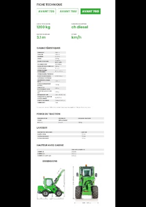 Radlader Avant Tecno Avant 760i