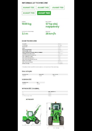 Radlader Avant Tecno Avant 760i