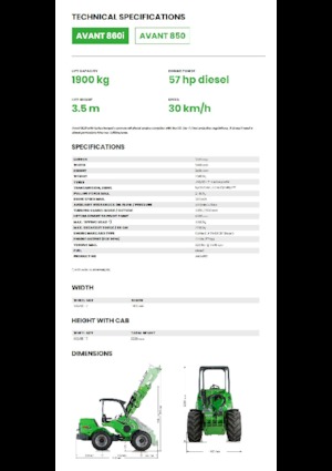Radlader Avant Tecno Avant 860i