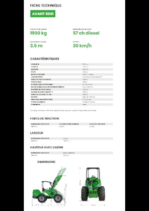 Radlader Avant Tecno Avant 860i