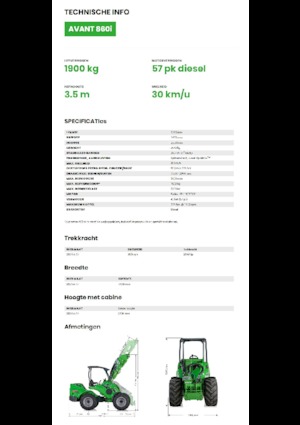 Radlader Avant Tecno Avant 860i