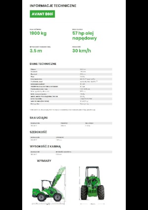 Radlader Avant Tecno Avant 860i