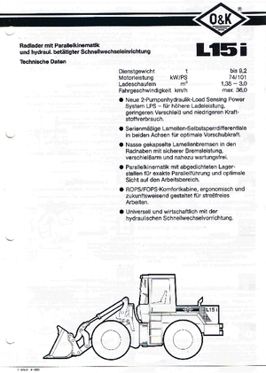 Radlader O&K L 15 i