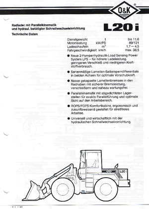 Radlader O&K L 20 i