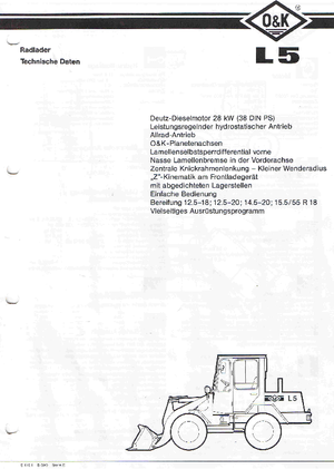 Radlader O&K L 5 E