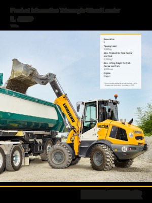 Radlader Liebherr L 509 Tele