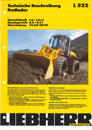 Radlader Liebherr L 522 Z
