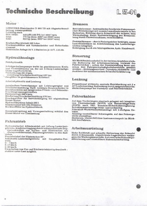 Radlader Liebherr L 541 B