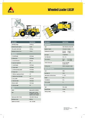 Radlader SDLG L953F