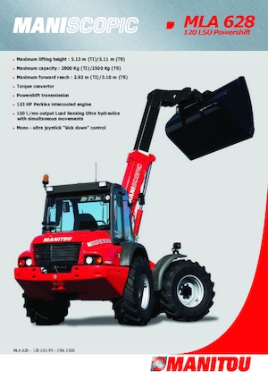 Radlader Manitou MLA 628 TW LS PS