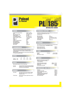 Radlader Palazzani PL 185