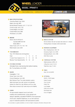 Radlader PowerPlus PP948T-V