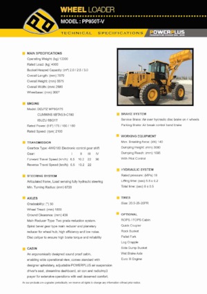 Radlader PowerPlus PP950T-V
