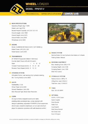 Radlader PowerPlus PP973T-V