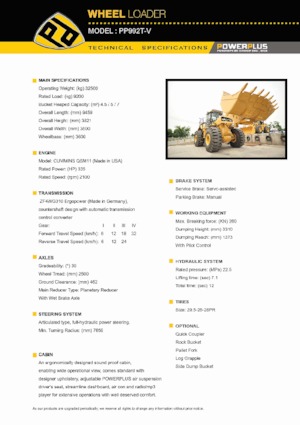 Radlader PowerPlus PP992T-V