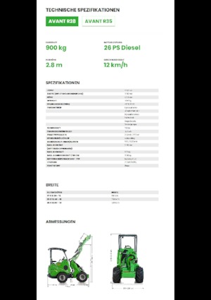 Radlader Avant Tecno R 28