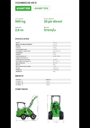 Radlader Avant Tecno R 28