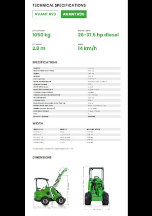 Radlader Avant Tecno R 35