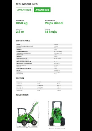 Radlader Avant Tecno R 35